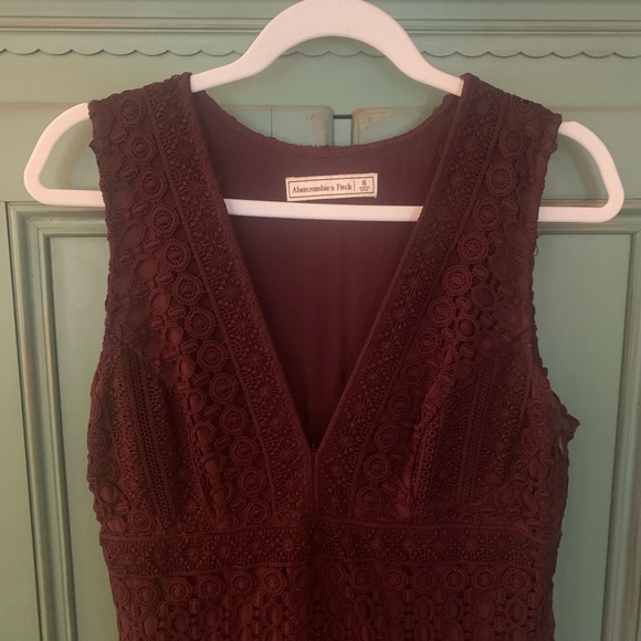 Burgundy Lace Dress - Picture 3 of 3